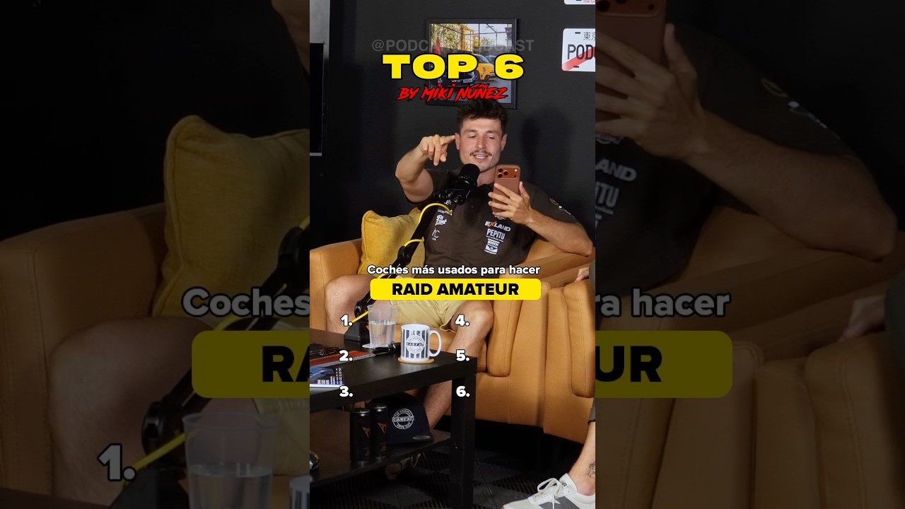 ¡Los coches más usados para hacer RAID con Miki Nuñez!🐪 #ranking #coches #top6 #mikinunez #podcast