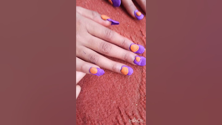 creative art.... clay nail extension made by my daughter. ..kids creativity.
