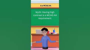 Myth | Color contrast | WCAG level AA requires to meet high contrast #colors #shorts #accessibility