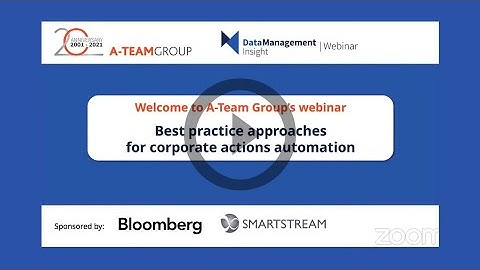 Recorded Webinar: Best practice approaches for corporate actions automation