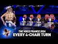 Every single 4-CHAIR-TURN Blind Audition on The Voice France 2024