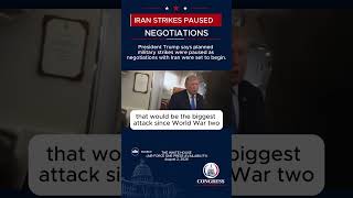 Trump Says Planned Iran Strikes Were Paused for Negotiations