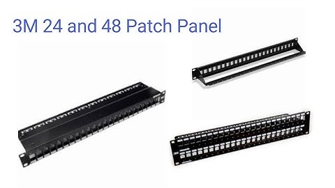 24 port Cat 6A FTP 3M patch panel with keystone jack # 2024