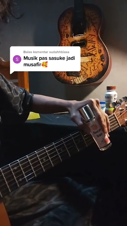 main gitar pake botol? emang bisa?