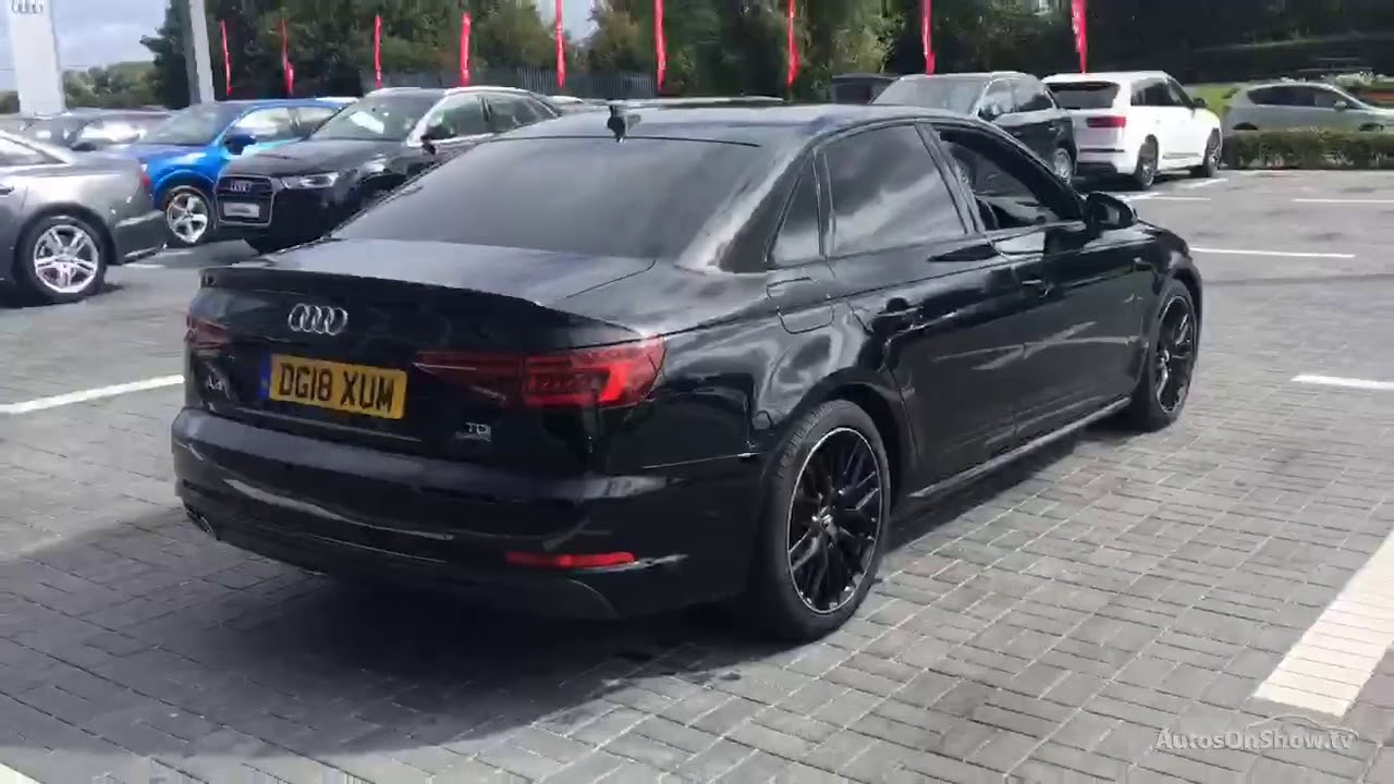 AUDI A4 TDI QUATTRO S LINE BLACK EDITION BLACK 2018 YouTube audi-a4-tdi-quattro-s-line-black-edition-black-2018-youtube
