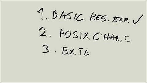 Linux Tutorial Series - 59 - More information about regular expressions