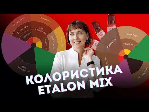 Колористика пигментов Etalon Mix by Albina Lazareva | Перманентный макияж