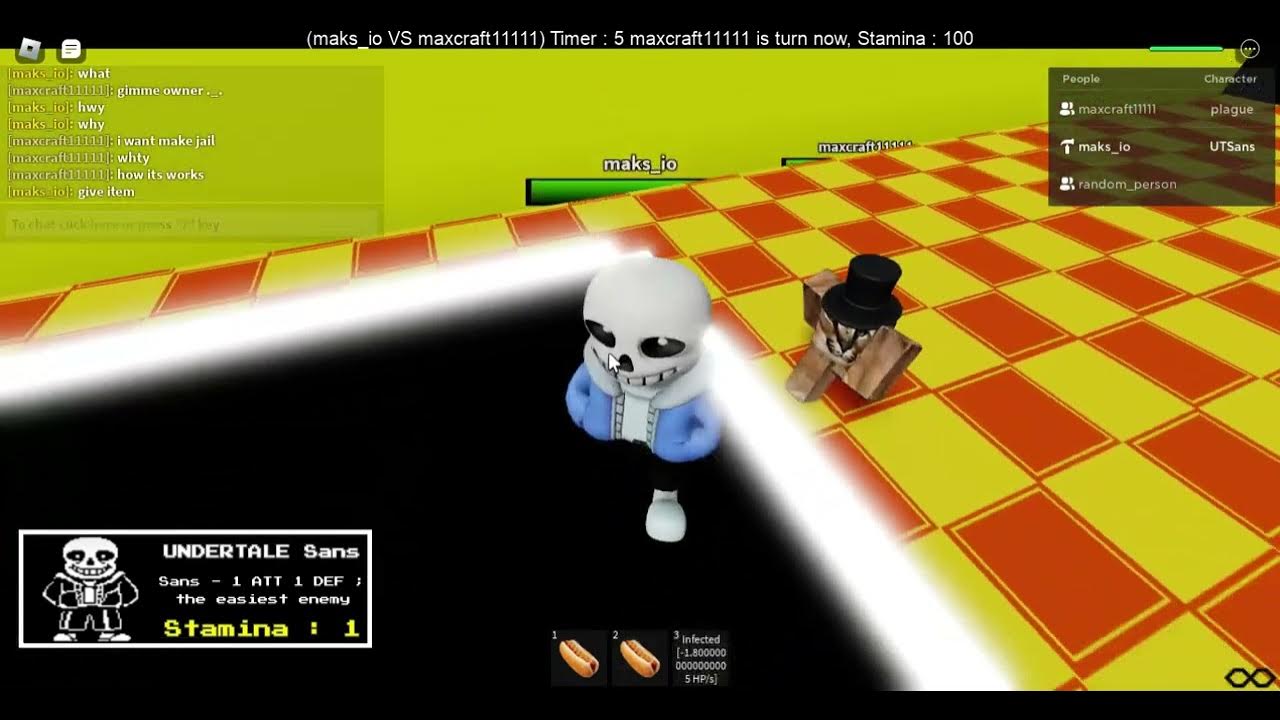 Sans Vs Sans (1v1 Fight Simulator) YouTube