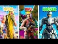 NOOB vs PRO vs HACKER in Fortnite Battle Royale!