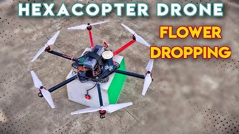 How To Make Hexacoptor Drone With - DJI Naza M-Lite/Flower Dropping Drone/Hindi