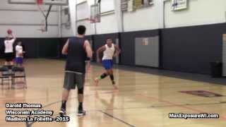 Darold Thomas Wisconsin Academy Open Gym HIGHLIGHTS/INTERVIEW | 2015 Madison La Follette Point Guard