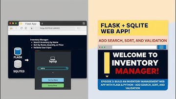 Build an Inventory Management App with Flask & SQLite – Search, Sort & Validation ( Episode 3)
