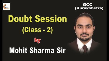 Doubt Session || Class - 2 || Maths For DTU LEET || By Mohit Sharma Sir | GCC QUANT FACULTY