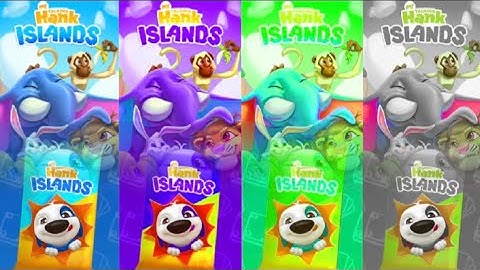 My Talking Hank : Islands - New Adventure Gameplay Walkthrough - 4x Colors Reaction Full HD Part 14