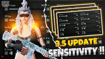NEW UPDATE 3.5🥶BEST SENSITIVITY + CONTROL CODE SETTINGS BGMI/PUBG MOBILE | HEXPUBG