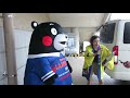 くまモン！ハンドボールのオニューのユニお似合い～かっちょいい♡(≧▽≦)