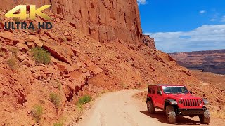 Shafer Canyon Road Complete Scenic Drive to Potash Road | Canyonlands National Park | Moab, Utah 4K