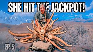 Girl Goes on a SOLO TRIP and Finds the ELK SHED jackpot! [Day 1]