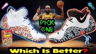 Lebron 4 Fruity Pebbles Vs LeBron 4 Graffiti
