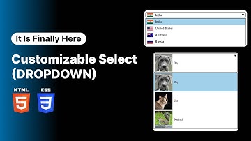 Game Changing Custom Select Element in HTML CSS | Customizable Dropdown Using HTML CSS