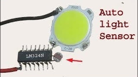 Make auto ON OFF Led light sensor using LM324 ic