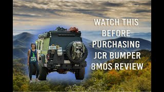 JCR dual swing bumper 8mos review Gladiator Rubicon GoFast camper