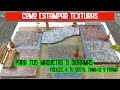 ARQUITECTURA/ como estampar TEXTURAS/ A ESCALA para tus MAQUETAS o DIORAMAS /2019