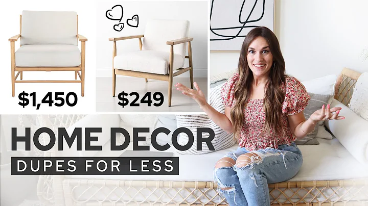 6 HIGH END home decor DUPES that will make your ho...