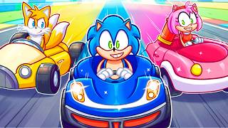SONIC AMY e TAILS APOSTAM CORRIDA de KART NO ROBLOX!