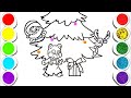 Christmas gift for wolf cub Drawing,Painting and Coloring for Kids, Toddlers  Easy Drawing