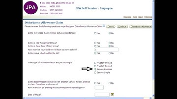 JPA Self Service User Guide Disturbance Expense/Allowance