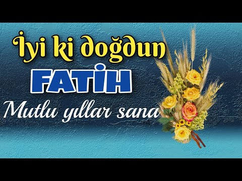 İyi ki doğdun Fatih. Doğum günün kutlu olsun, mutlu yıllar sana. İsme özel doğum günü şarkısı