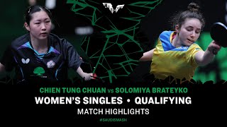 Chien Tung Chuan vs Solomiya Brateyko | WS Qual | Saudi Smash 2024