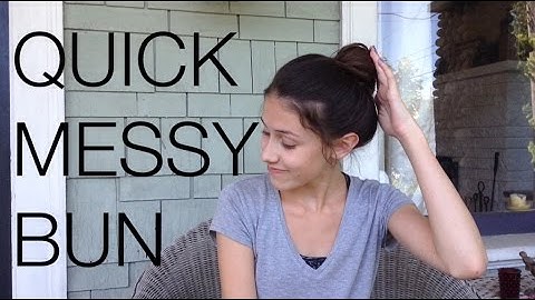 Quick Messy Bun Tutorial♡