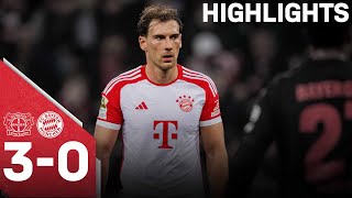 Bitter Defeat In Top Match Bayer Leverkusen Vs Fc Bayern 3-0 Highlights Reactions