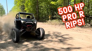 Turbo RZR Pro R Hits the TRAILS! Is 500 Horsepower Reliable in the Woods? LET'S FIND OUT!