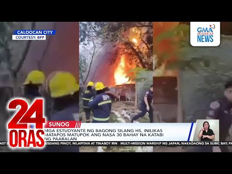Mga estudyante ng Bagong Silang HS, inilikas matapos matupok ang nasa 30 bahay na... | 24 Oras