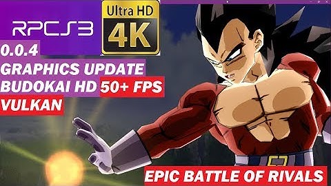 PS3 Emulator-RPCS3-LLVM-VK-0.0.4 4K  DRAGON BALL BUDOKAI HD COLLECTION BUDOKAI 3 VEGETA VS GOKU EPIC