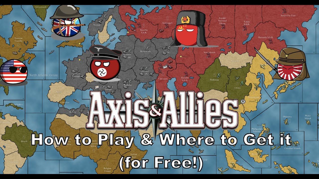 How To Play And Where To Get Axis Allies The Ww2 Strategy Board Game Free To Play Youtube