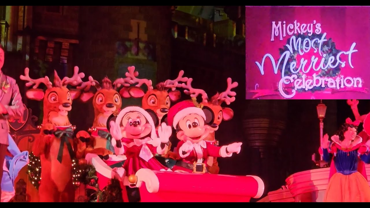 mickey-s-most-merriest-celebration-magic-kingdom-castle-show-youtube