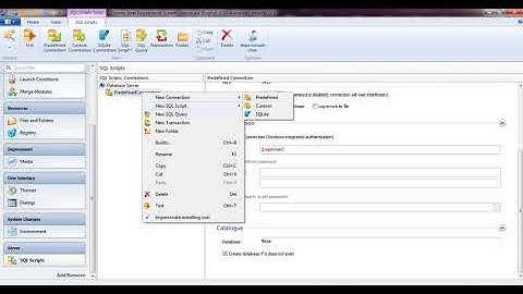 Creating Installer EXE using Setup Advance Installer 11.2 with SQL Script Prerequisite SQL Express