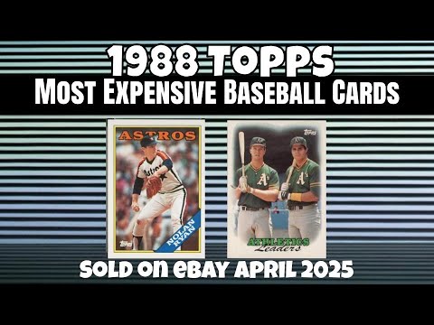 1988 Topps Most Expensive eBay Sales Baseball Cards - April