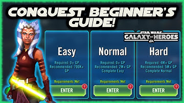 SWGOH Conquest Beginner