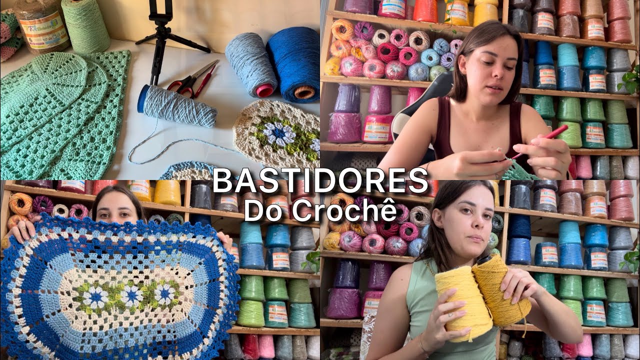 2 Dias de Produção no Ateliê | Bastidores do Meu Crochê #crochet #croche #vlog 