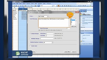 How to send SMS from MS Excel using Excel Plugin