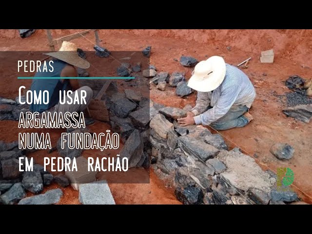 Como construir um muro de pedras com argamassa