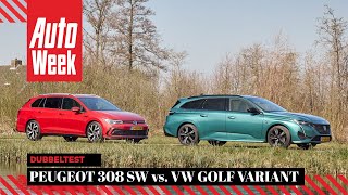 Peugeot 308 SW vs. Volkswagen Golf Variant - AutoWeek Dubbeltest
