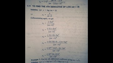 nth derivative of log(ax+b)