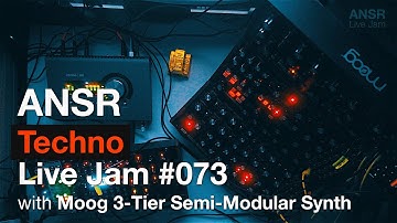 ANSR - Techno Live Jam #073 with Moog 3-Tier Semi-Modular Synth
