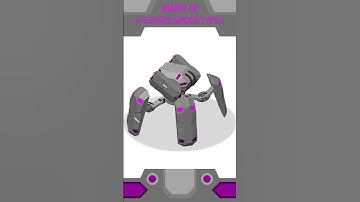 MARD [18] 4-Legged Spider Robot Type 2 animation #shorts